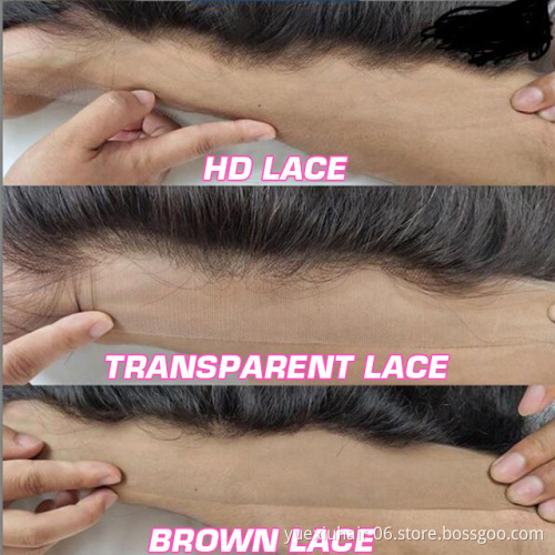 6*6 Lace Closure Pre Plucked Human Hair Closure Transparent Lace Closure